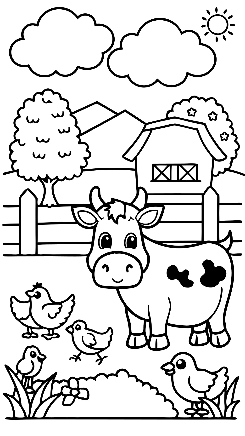 coloring pages for cows